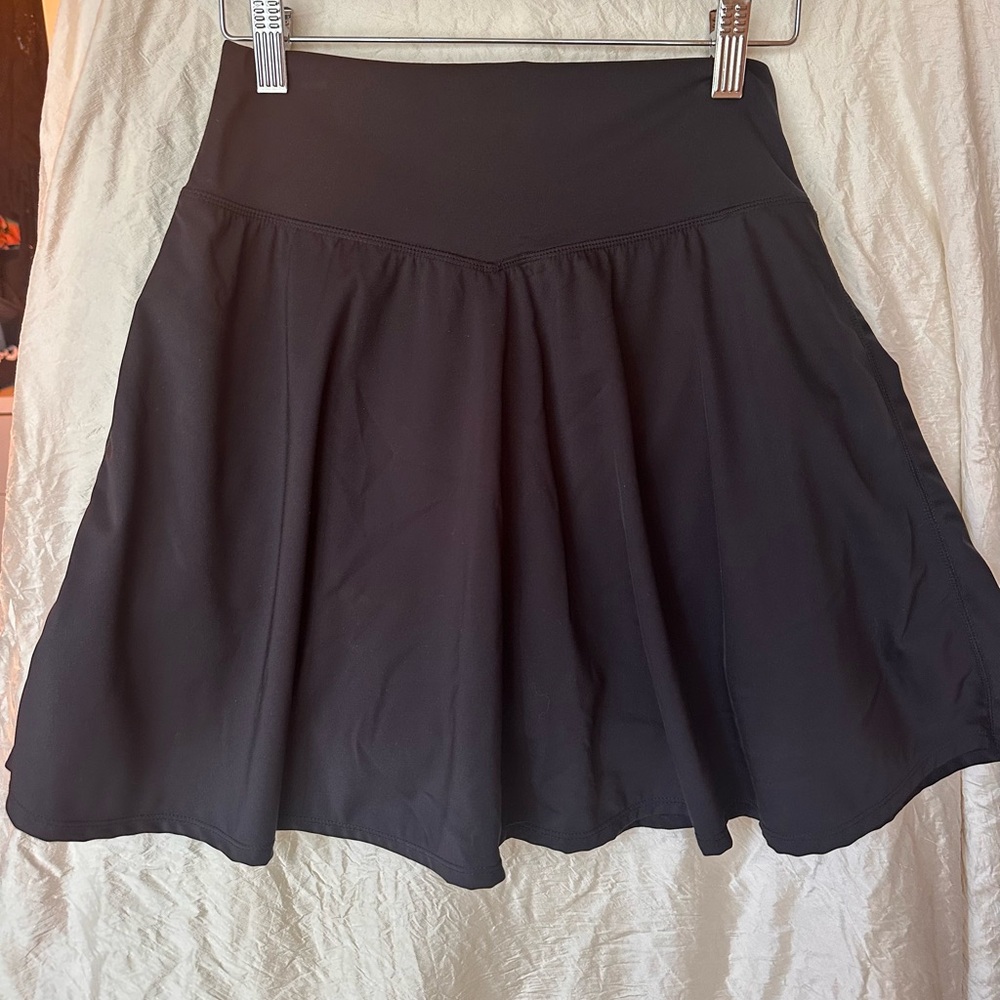 BuffBunny Black Pleated Mini Tennis Skirt